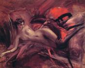 乔瓦尼 波尔蒂尼 : Reclining Nude